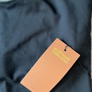 Girlfriend Collective black bodysuit with shorts NWT